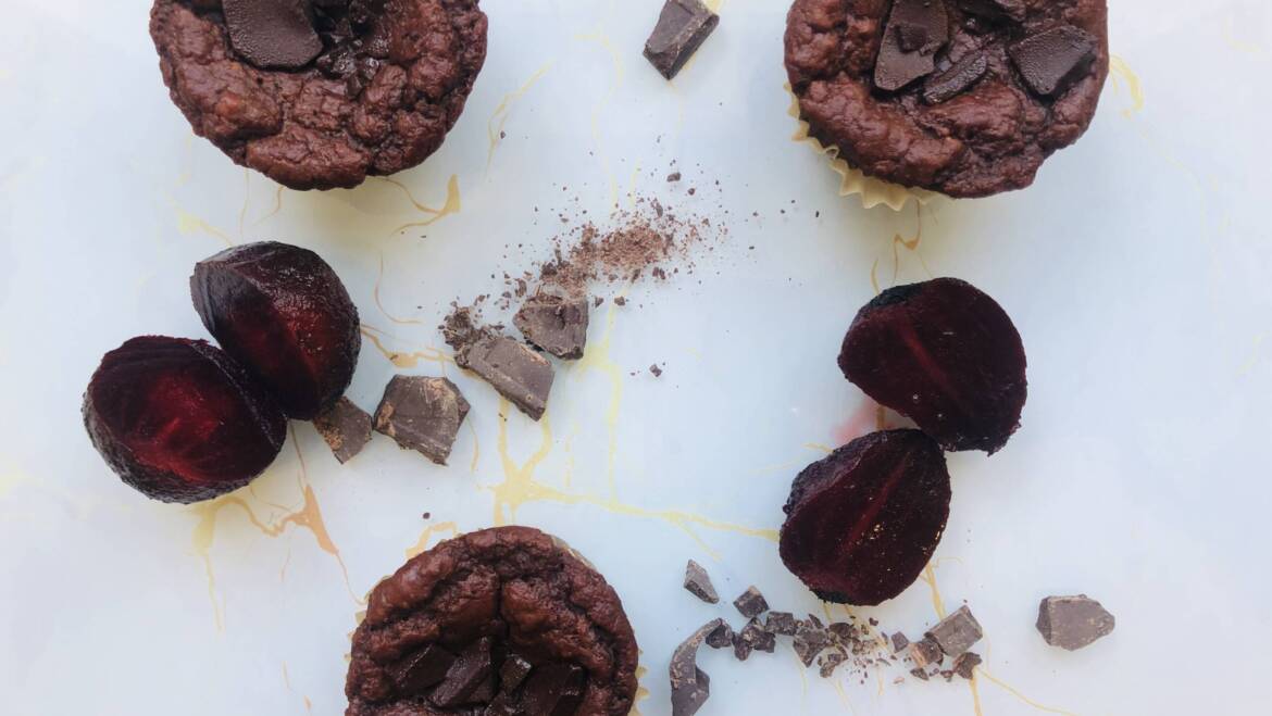Vegan Beet and Choc Cupcakes